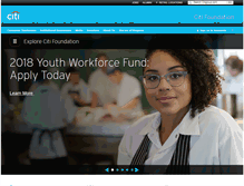 Tablet Screenshot of citifoundation.com